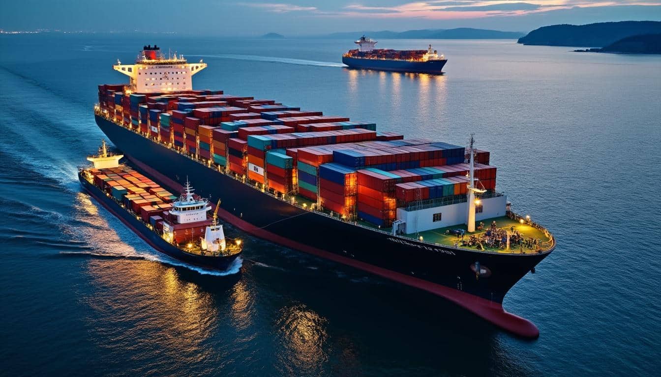 Illustration: Les différents types de bateaux porte conteneurs et leurs usages spécifiques