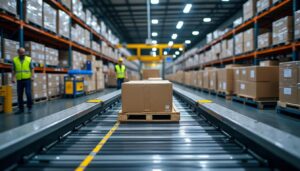 Optimisation des flux logistiques grâce aux tapis convoyeurs