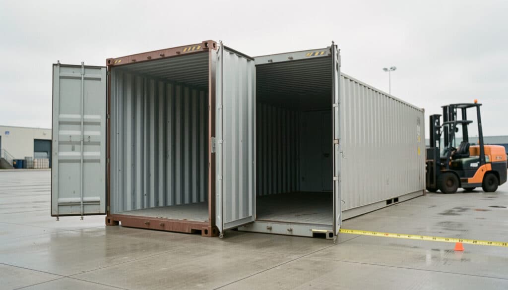 Dimensions d’un container de 40 pieds et volume utile